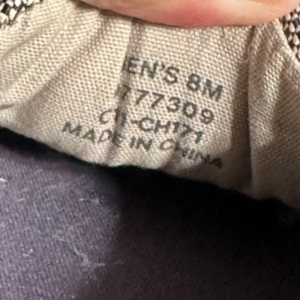 Sperry TopSider Grey Canvas Boat Shoes-Sz 8